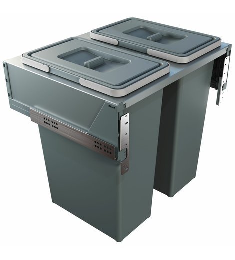 Odpadkový koš na tříděný odpad, výsuvný, 35+35 L, 60 cm, Elletipi PBR A4260A