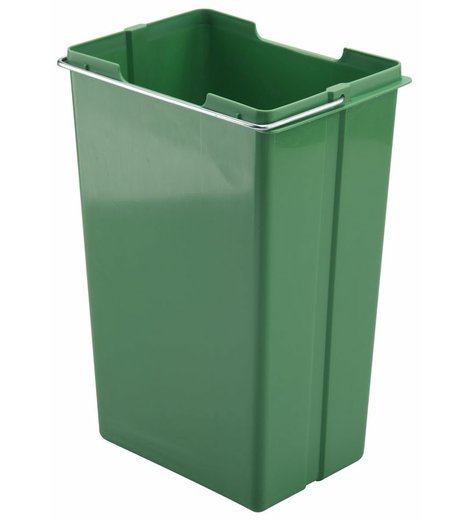 Plastový koš s rukojetí o objemu 10 L, zelený, Elletipi SECCHIO ECO PI