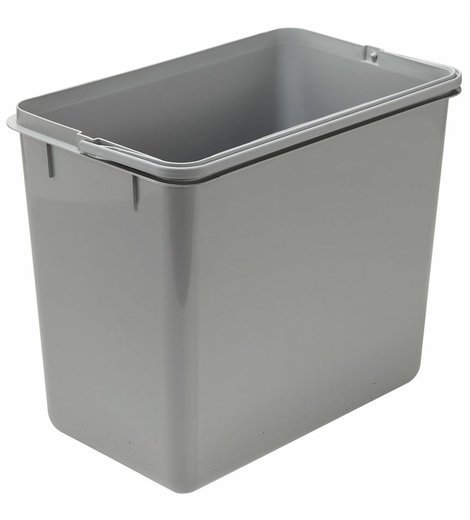 Plastový koš s rukojetí o objemu 18 L, šedý, Elletipi SECCHIO DIFF GR