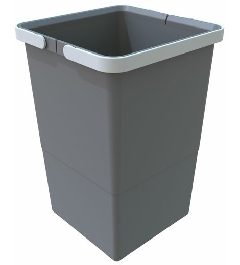 Plastový koš s rukojeťmi o objemu 12 L, šedý, Elletipi PTM SM34 C97 M