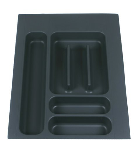 Příborník černý plastový pro zásuvky 40 cm, R140, Elletipi